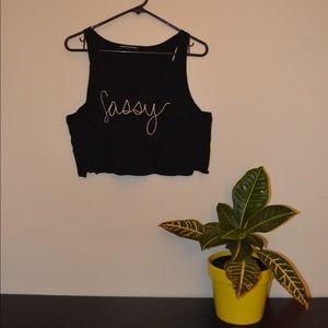 Brandy Melville "Sassy" crop top
